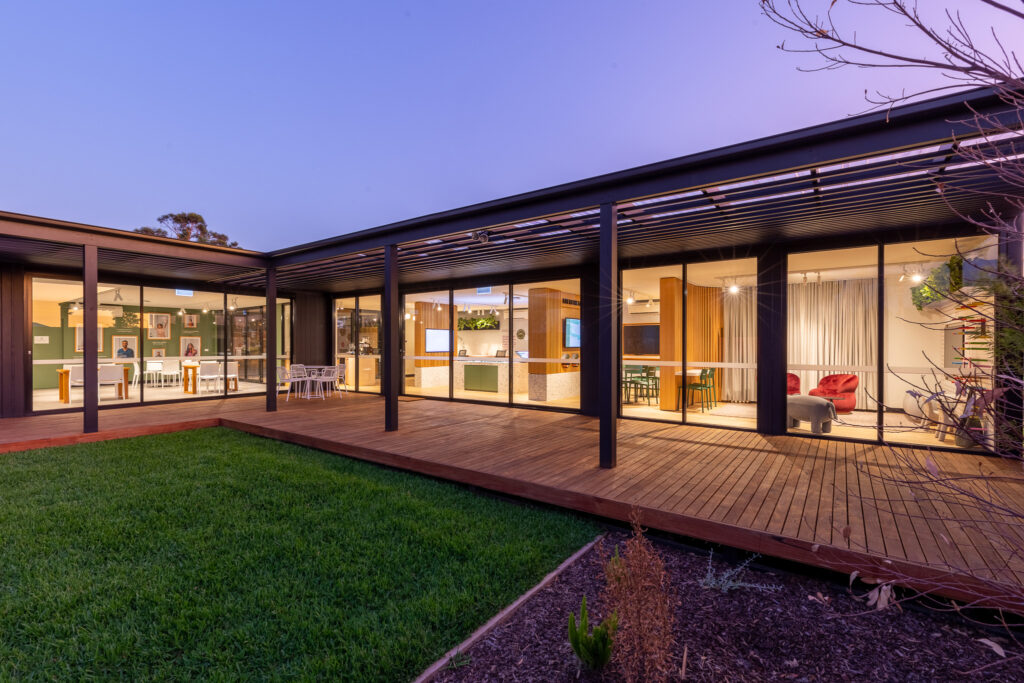 Modular construction display suite by Spacecube for Mirvac
