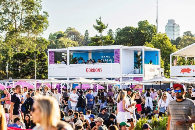 Thrilled to provide this multi-level modular event structure for @gordonsginau at the Australian Open. Serving up refreshing drinks in the Grand Slam Oval! @hellotraffik @choptstudio 
#EventStructure #ModularStructure #AustralianOpen