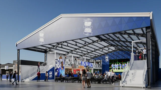 Fan engagement at its finest! SPACECUBE was thrilled to collaborate with Birmingham City Football Club to create this innovative fan engagement zone. Using SPACECUBE's Build System, the fan zone was designed to offer an unforgettable experience for fans before, during, and after games, enhancing their loyalty and deepening the connection with their team. Our modular structures are set up long-term and have been a big hit with BFC fans this season. 

It's always exciting to see projects transform from design phase to reality! @bcfc 

Scalable. Sustainable. Simpler. 
www.spacecube.com 
#FanZone #BFC #ModularStructures
