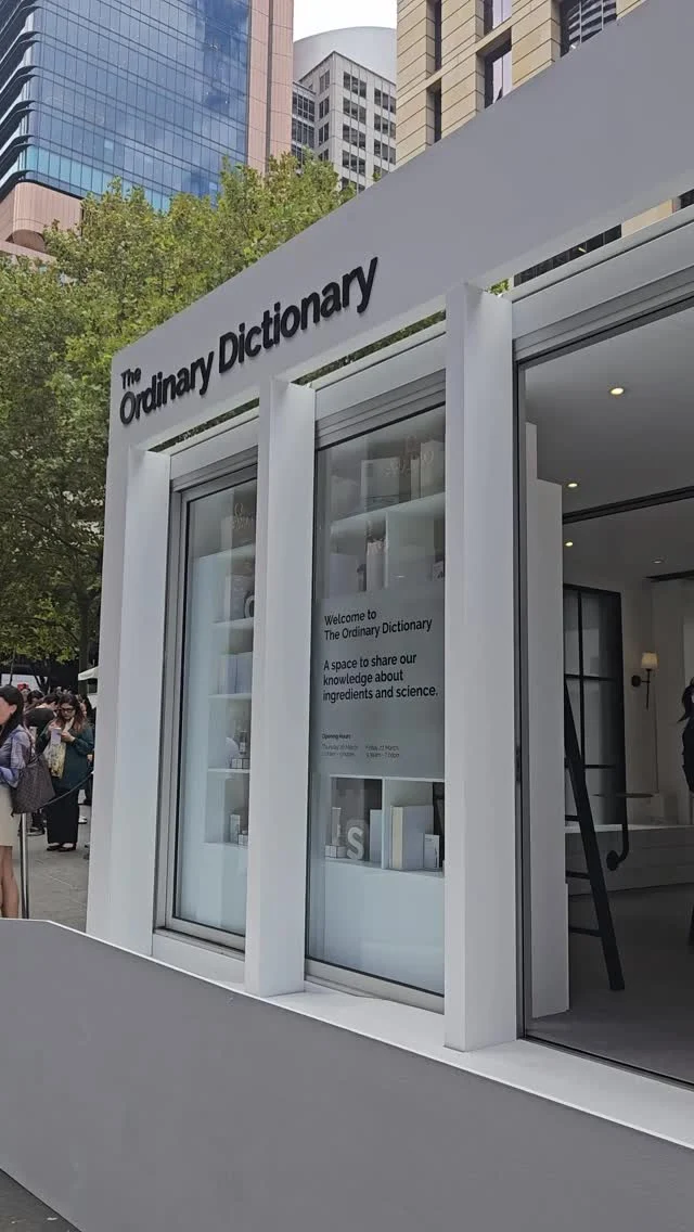 This recent brand activation ’The Ordinary Dictionary Pop-Up’  was brought to life by @_bea.social and built using the SPACECUBE Build System. Returning for the second year, although larger in size, three modular cubes were configured to create this refreshing and engaging space for @theordinary 

Quick to install in a high foot-traffic location on Martin Place in Sydney, SPACECUBE helped our client create this immersive and memorable experience with the use of our modular building solutions.

#TheOrdinary #BrandActivation #ModularStructures
