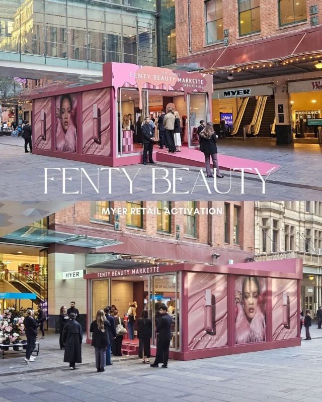 Fenty Beauty officially launched at @myer stores across Australia with an exciting pop-up experience ‘Fenty Beauty Markette’ at Pitt St Mall, Sydney - brought to life using the SPACECUBE Build System. Built using three modular cubes and completed with a stunning fit out, the activation created an immersive destination where customers could step into the world of beauty and experience @badgalriri iconic @fentybeauty brand firsthand.

Designed for high-impact retail environments, SPACECUBE’s modular system delivers the flexibility brands need for fast-moving activations - reconfigurable, reusable and quick to install. From premium finishes to efficient deployment, it’s a smarter way to create standout brand experiences in high-traffic locations. We love helping global brands transform spaces into unforgettable moments!

Scalable. Sustainable. Simpler.
www.spacecube.com
#FentyBeauty #Myer #RetailExperience #ModularStructures