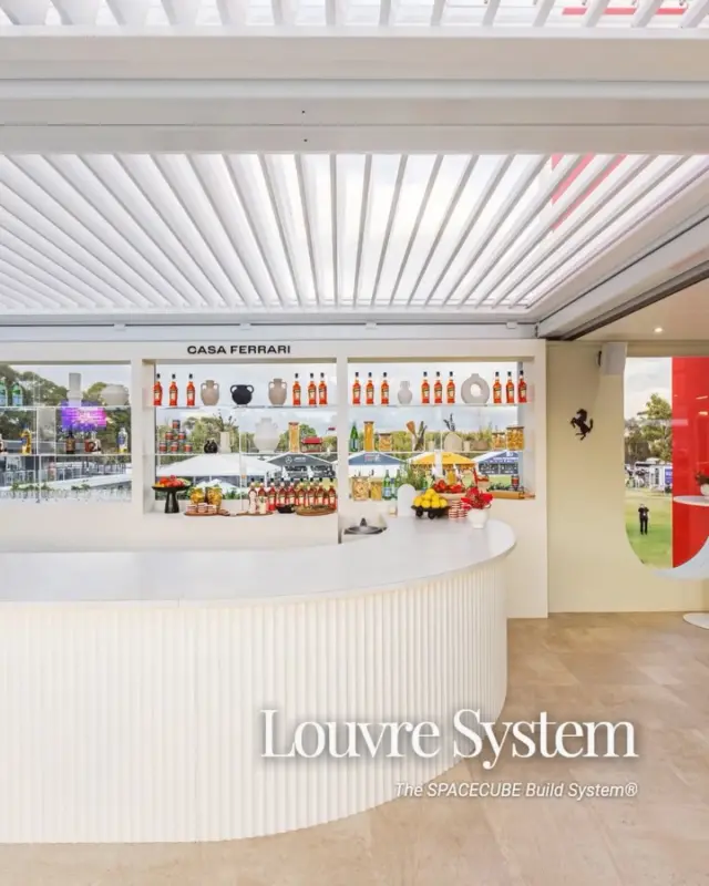 SPACECUBE’s automated louvre roof system allows spaces to respond to changing conditions at the touch of a button - opening to welcome natural light and fresh air, or closing to provide shelter and protection from rain. 

An off the shelf SPACECUBE component which is fully integrated with the SPACECUBE Build System®. A popular choice with our clients for creating a more open space, especially when they are unsure what the weather will bring.

#LouvreRoof #ModularComponents #BuildSystem